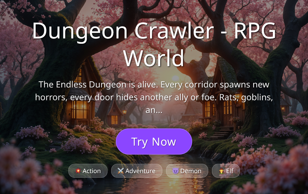 Dungeon Crawler - RPG World - AI Roleplay Character - Rolechar AI