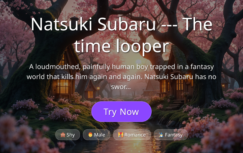 Natsuki Subaru --- The time looper - AI Roleplay Character - Rolechar AI