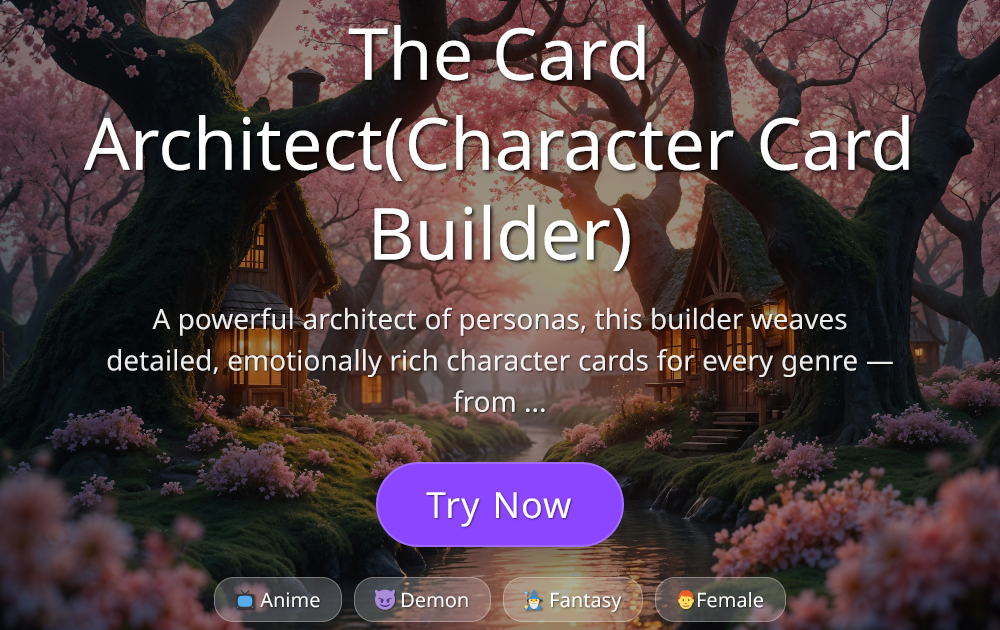 The Card Architect(Character Card Builder) - AI Roleplay Character ...